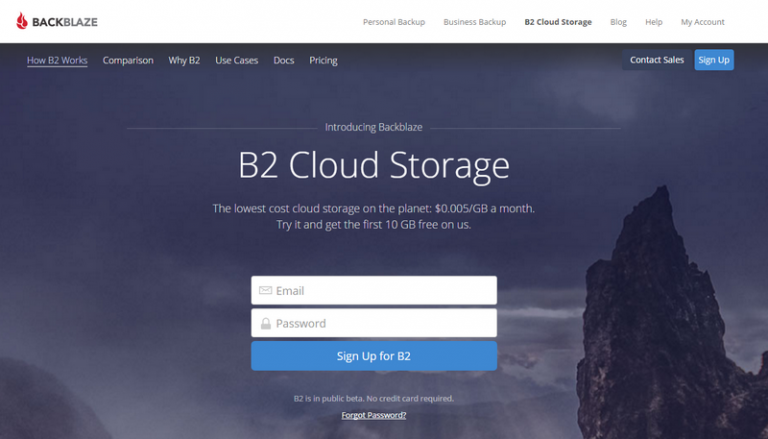 backblaze b2 cloud storage pricing
